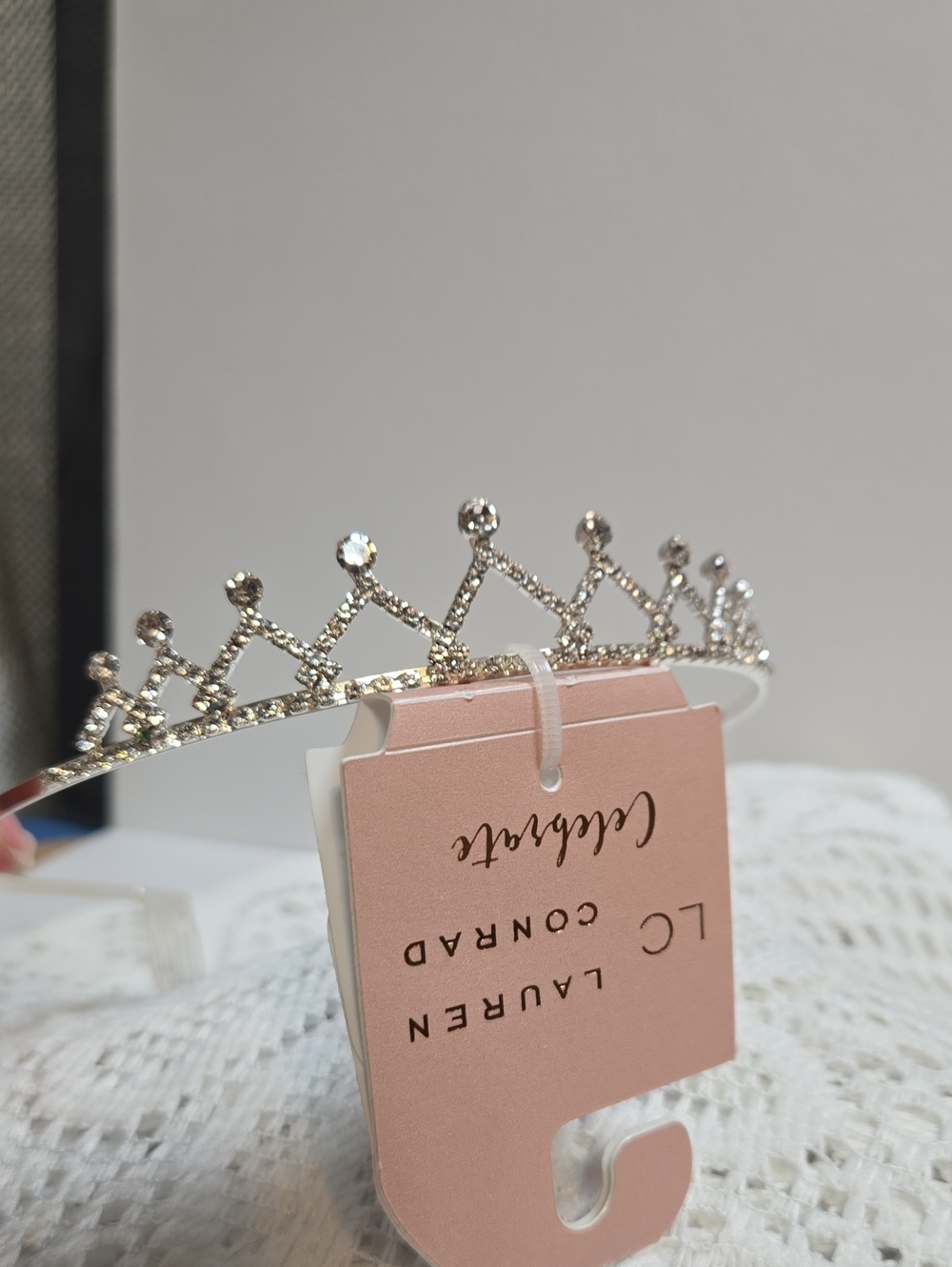 NWT LC Lauren Conrad Classic Petite Princess Silver tone Tiara Crown